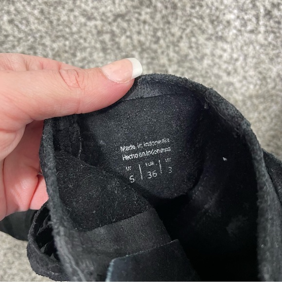 Aldo || Genuine Leather Strappy Moto Boots Size 6 - Picture 6 of 8